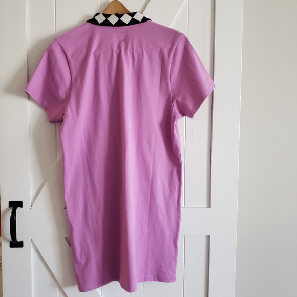 Stussy Memphis Collar Shirt Dress Pink Medium Urban Outfitters - Picture 5 of 6